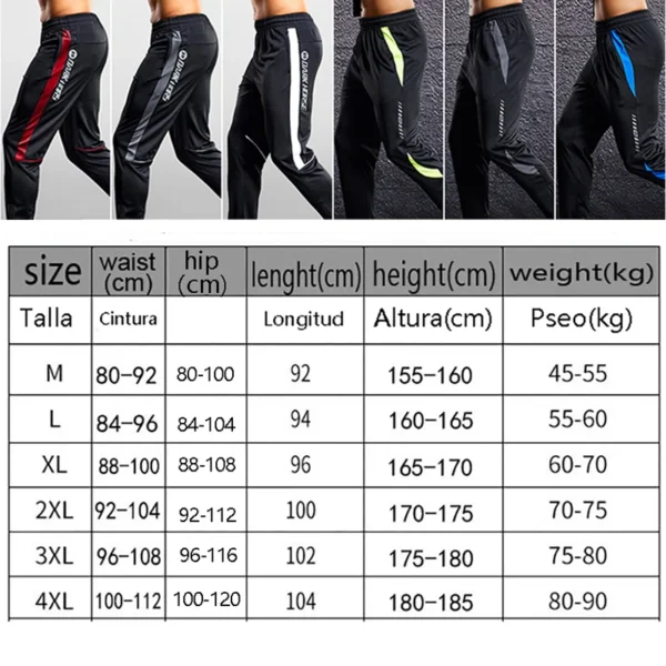 Running pants dimensions sold by 100 Spartans