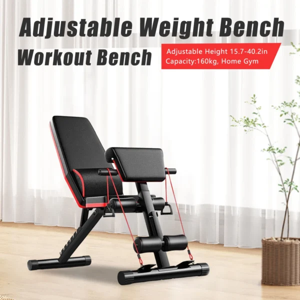 A black adjustable gym bench 100 Spartans