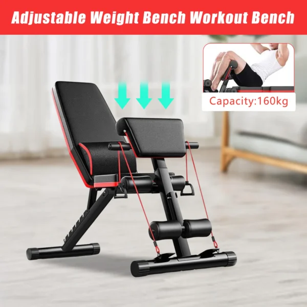 A black adjustable gym bench 100 Spartans