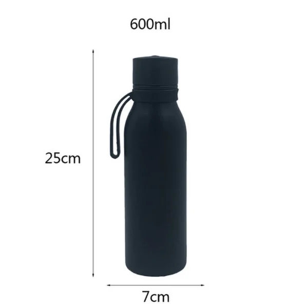 Dimension of a black Smart water bottles sold by 100 Spartans