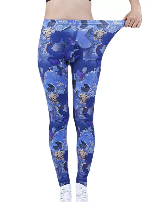 Blue camouflage Leggings sold by 100 Spartans