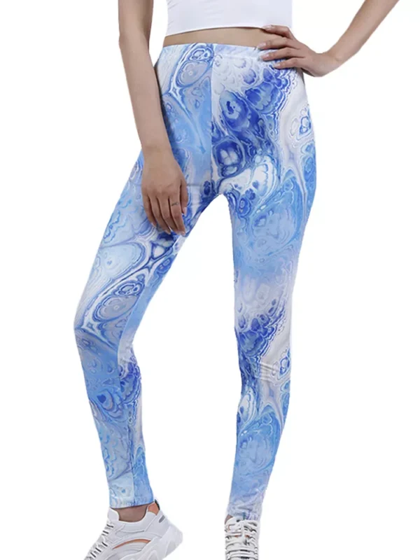 Blue camouflage Leggings sold by 100 Spartans