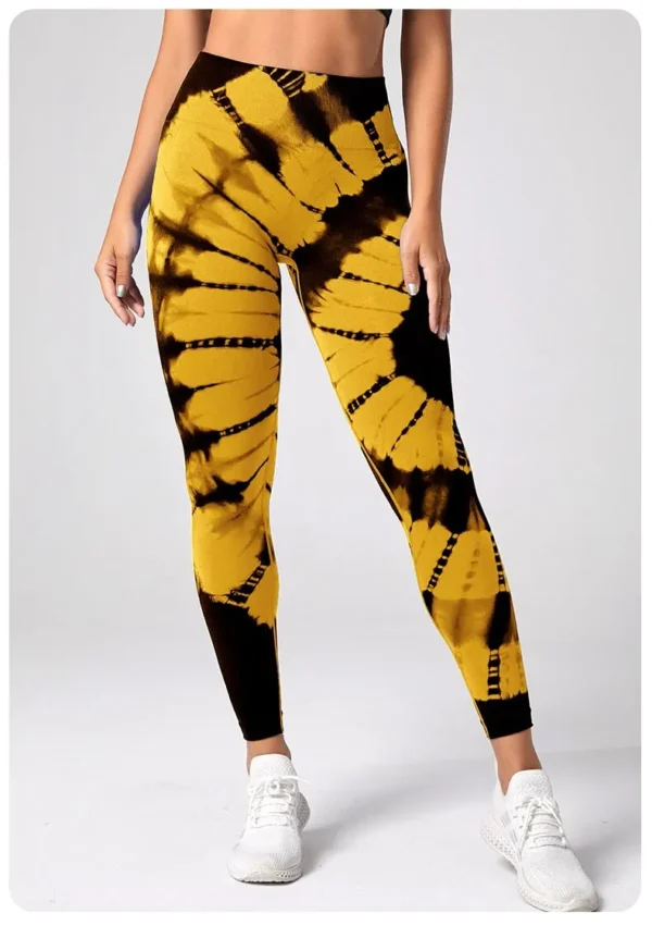 Yellow yoga leggings sold by 100 Spartans