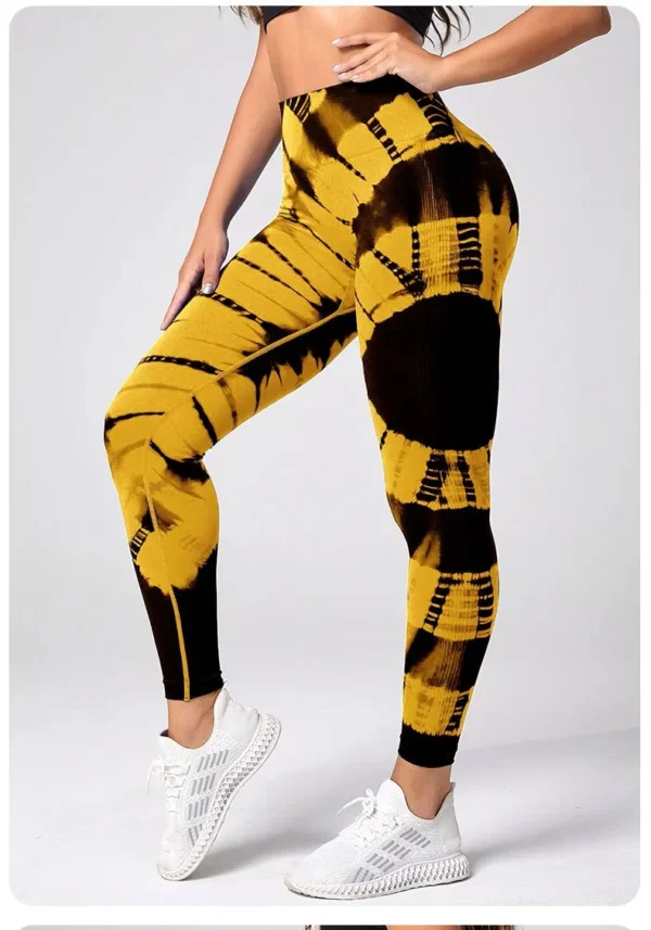 Yellow yoga leggings sold by 100 Spartans