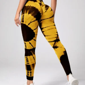 Yellow yoga leggings sold by 100 Spartans