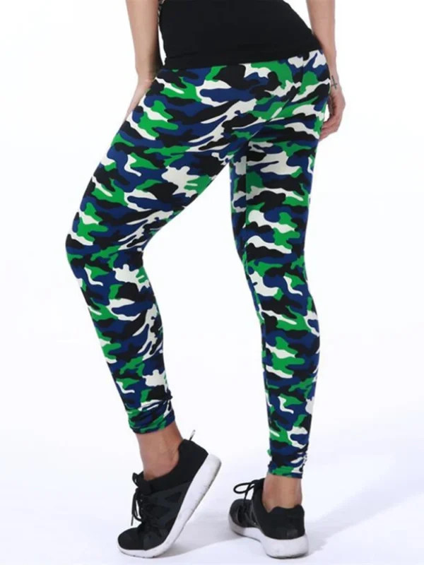 Green camouflage Leggings sold by 100 Spartans