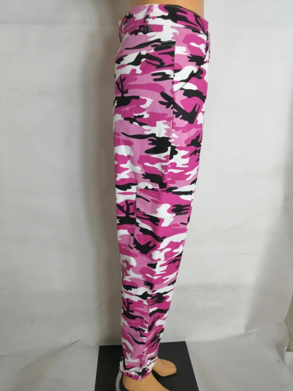 Pink camouflage joggers sold by 100 Spartans