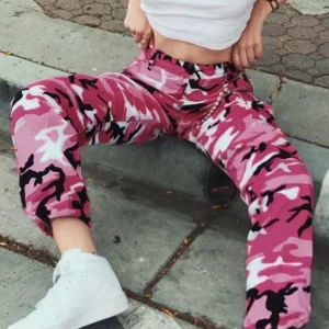 Pink camouflage joggers sold by 100 Spartans