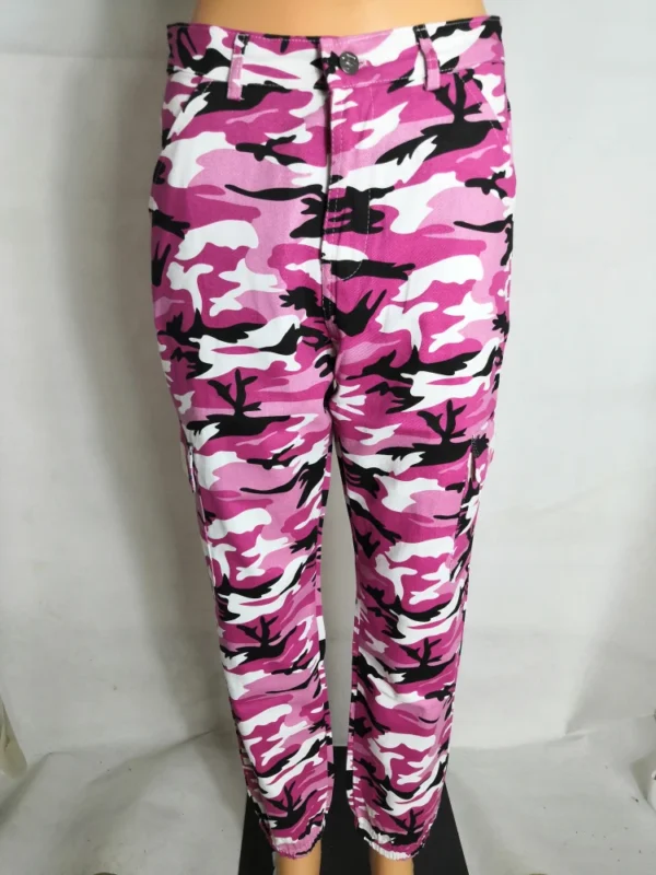 Pink camouflage joggers sold by 100 Spartans