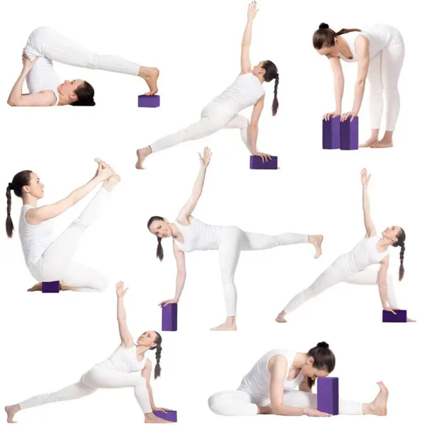 Different people participating in yoga exercises using yoga block sold by 100 Spartans