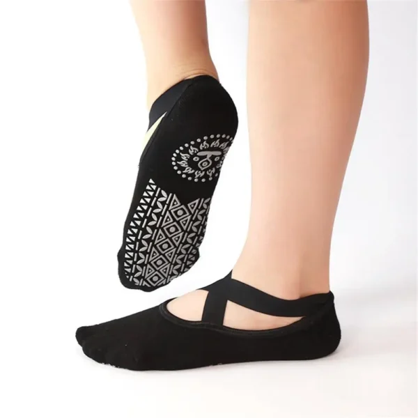 Black Women Yoga Socks sold by 100 Spartans