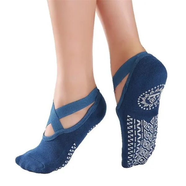 Blue Women Yoga Socks sold by 100 Spartans