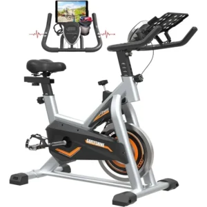 Black and red FS100 Pro-Fit Exercise Bike sold by 100 Spartans