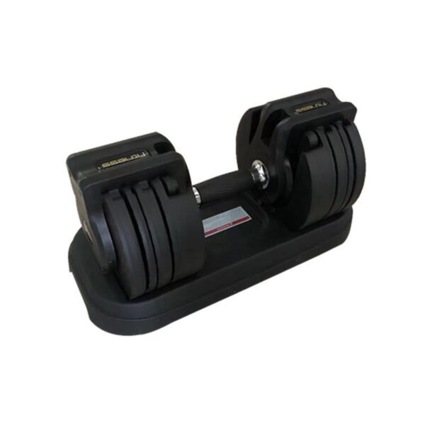 Black adjustable dumbbells sold by 100 Spartans