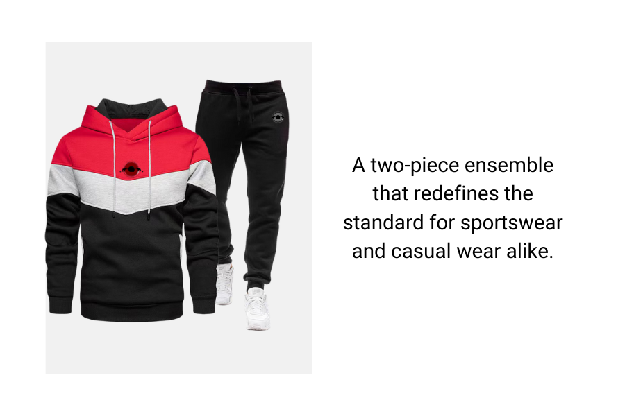 A multi-colored 2-pc men's tracksuit set sold by 100 Spartans