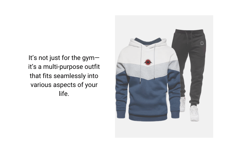 A multi-colored 2 piece tracksuit men's sold by 100 Spartans