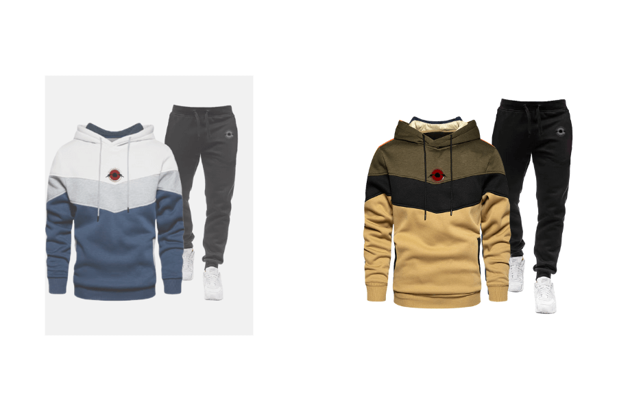 2 sets of A multi-colored 2 piece tracksuit men's sold by 100 Spartans