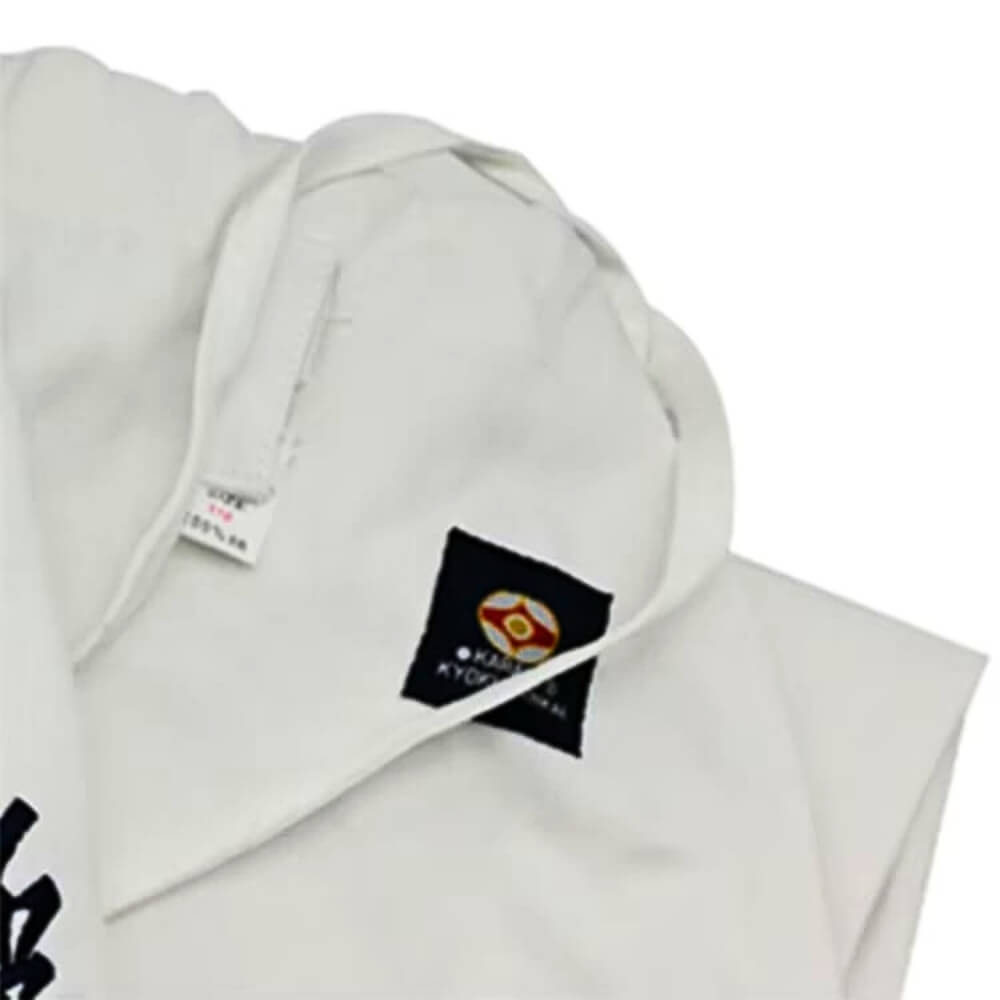 A folded 12oz Kyokushin Karate Uniform sold on 100 Spartans 