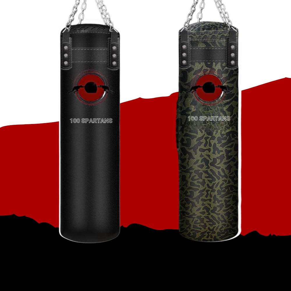 2 hangable punching bags sold on 100 Spartans